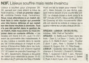 Arques - Lisieux N3F 16.12.13