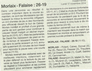 Falaise lundi 17 nov 14